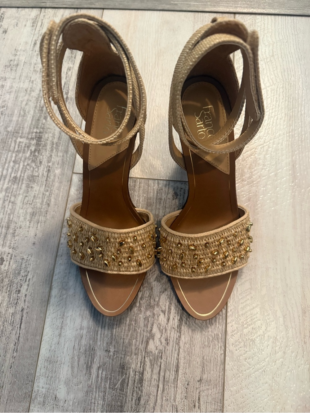 Franco Sarto Eleanor Ankle Strap High Heel Sandal Size 6 Brand New! - Picture 3 of 6